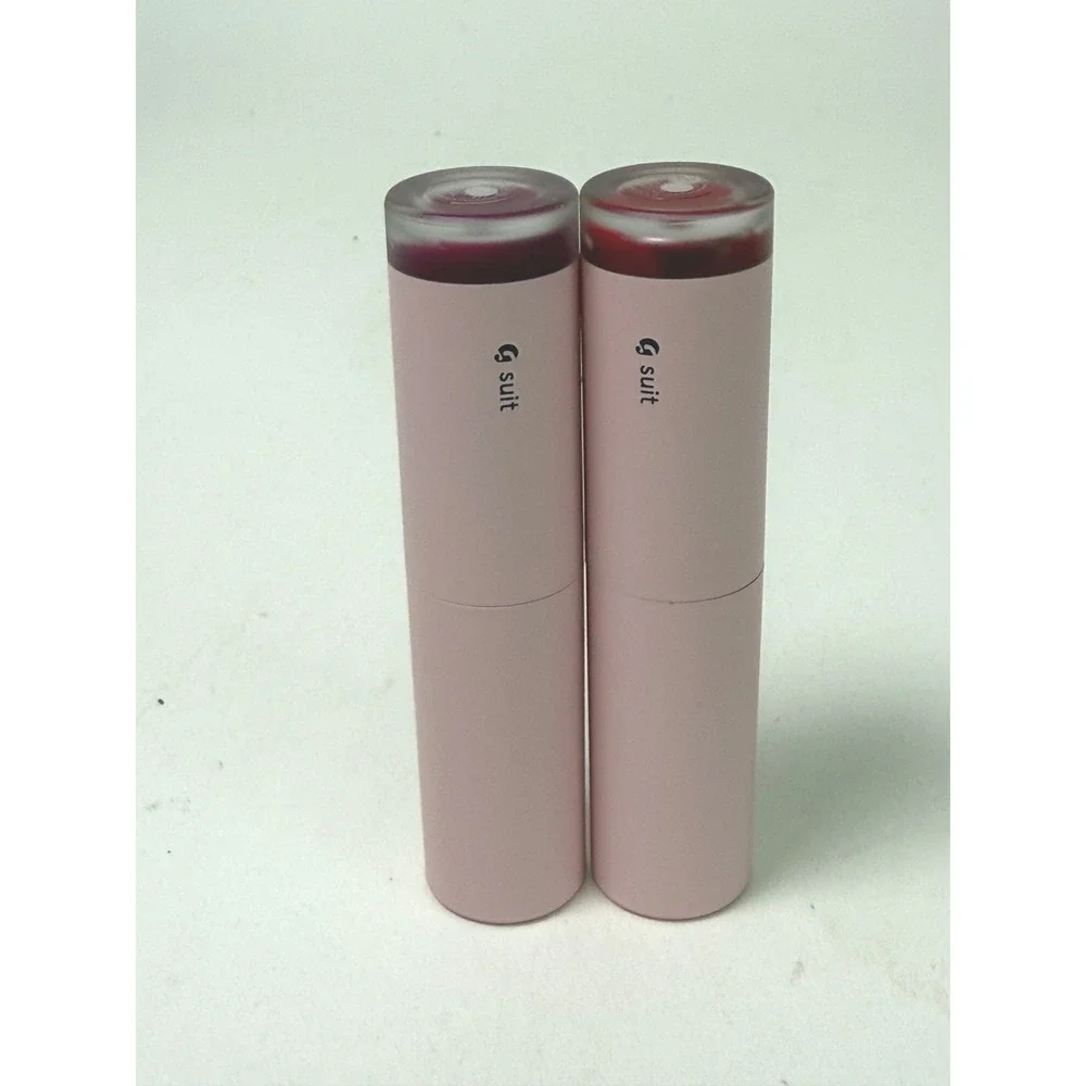 Glossier G Suit Soft Touch Lip Gloss Lipstick Creme Lot 2 Tempo Jet Matte Liquid